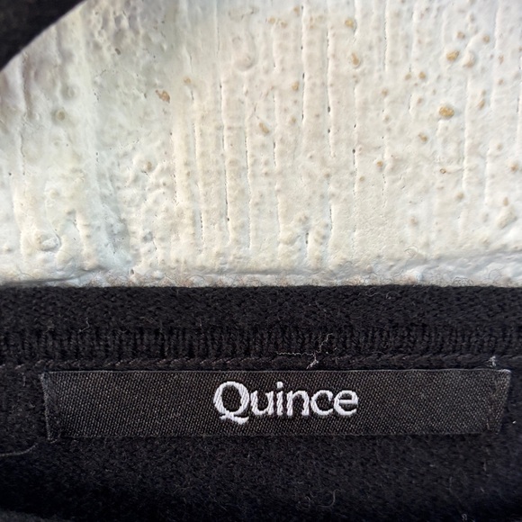 Quince Elegant Black Poncho Sweater - Picture 4 of 5